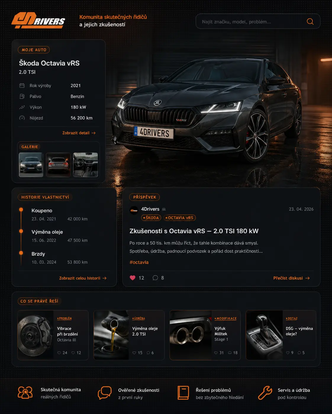 4Drivers: Když auta nejsou jen obsah, ale skutečné příběhy vlastnictví